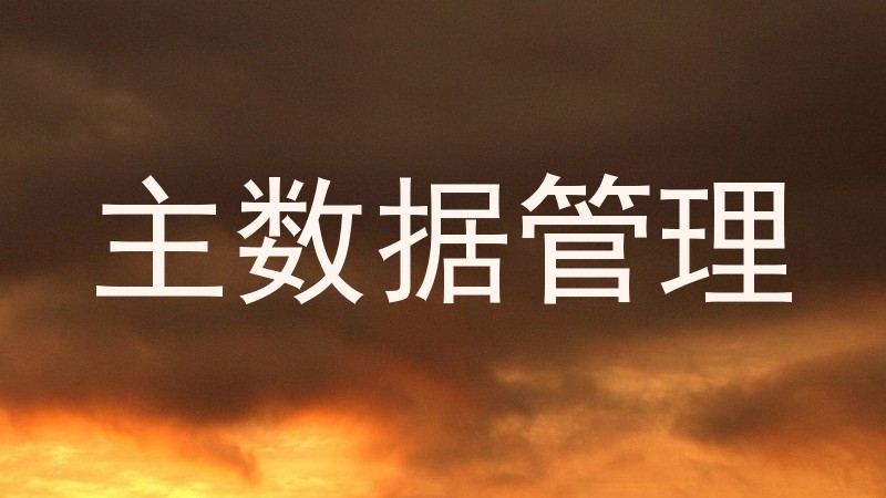 主数据管理