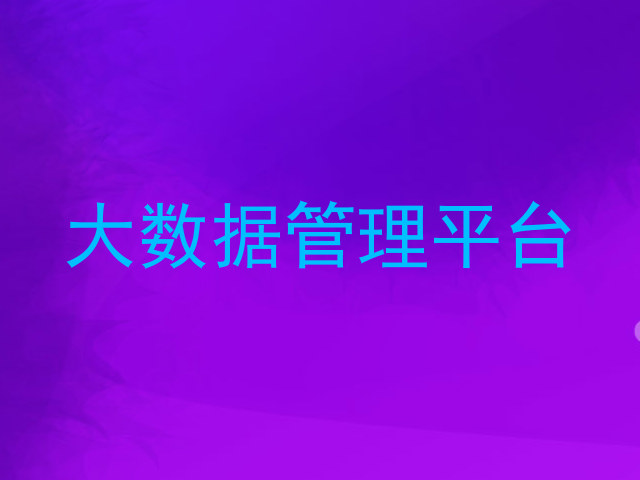 大数据管理平台