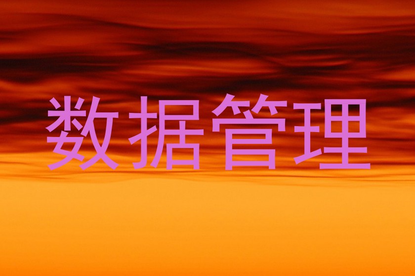 数据管理