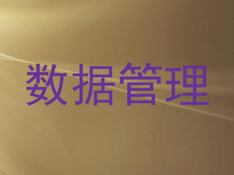 数据管理