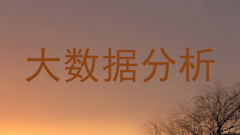 大数据分析