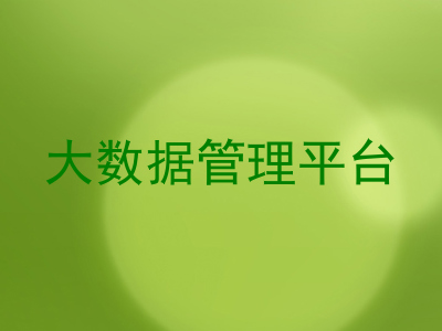 大数据管理平台