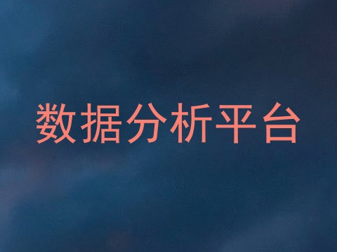 数据分析平台