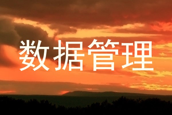 数据管理