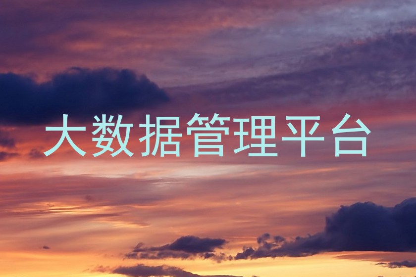 大数据管理平台