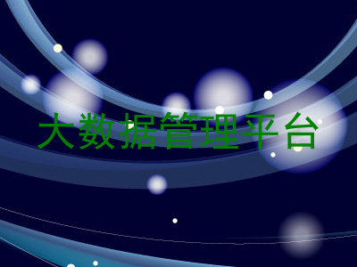 大数据管理平台