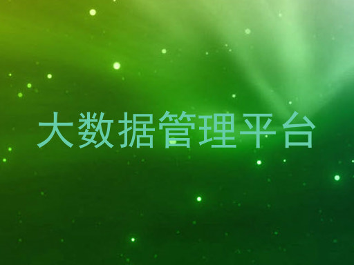 大数据管理平台