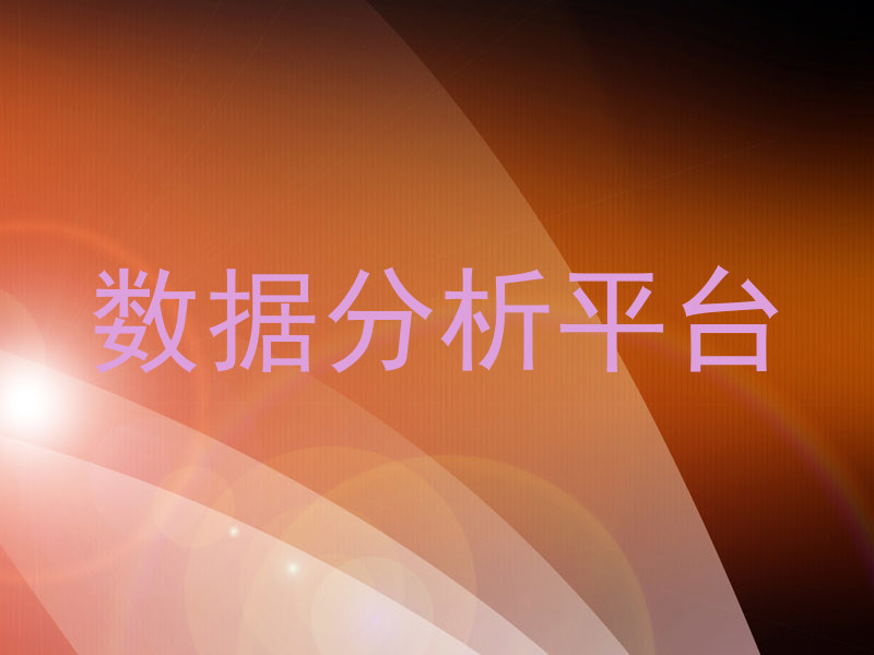 数据分析平台