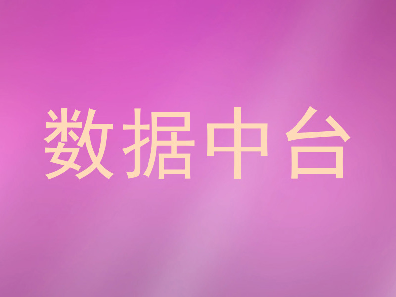 数据中台