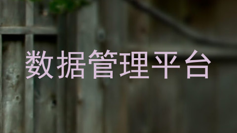 数据管理平台