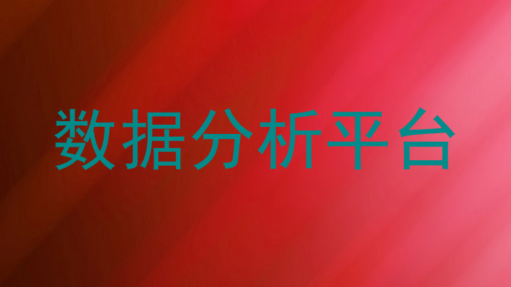 数据分析平台