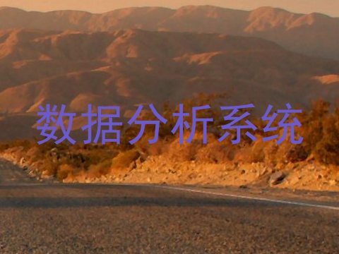 数据分析系统