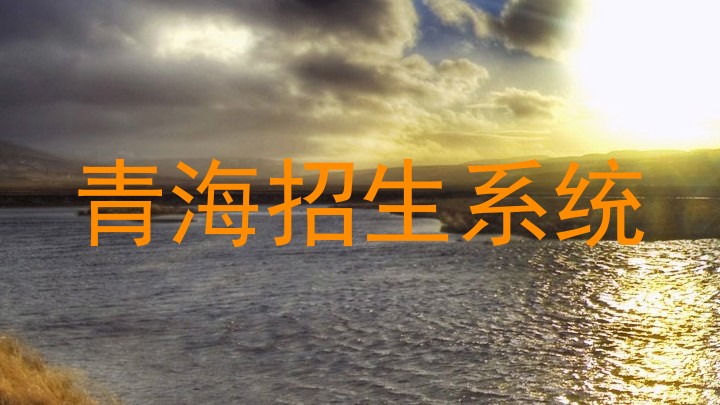 青海招生系统