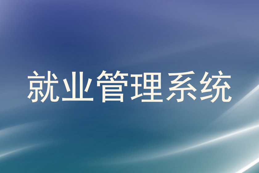 就业管理系统