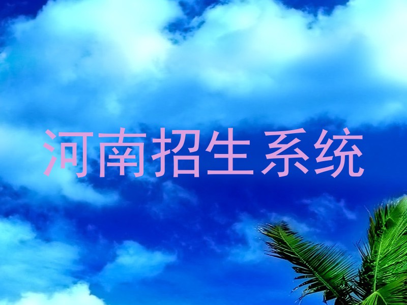 河南招生系统