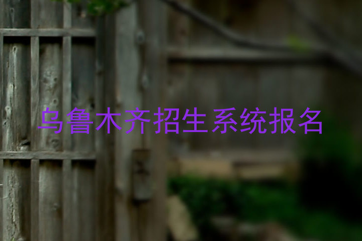 乌鲁木齐招生系统报名