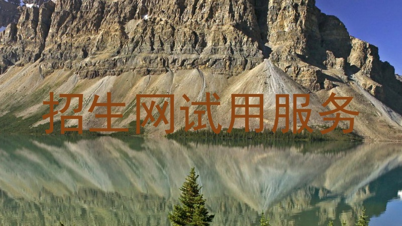 招生网试用服务