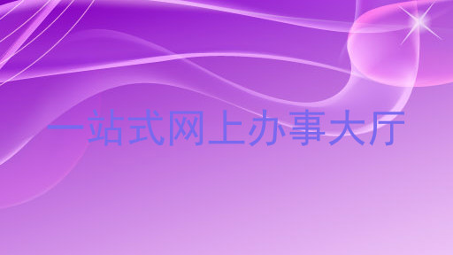 一站式网上办事大厅