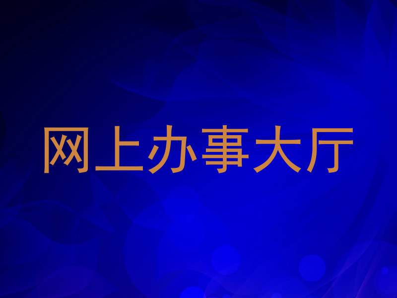 网上办事大厅