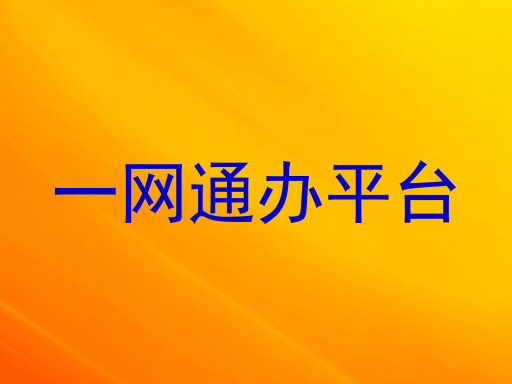 一网通办平台