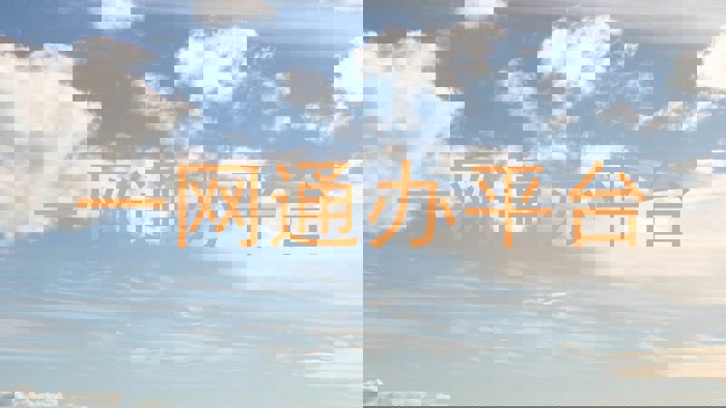一网通办平台