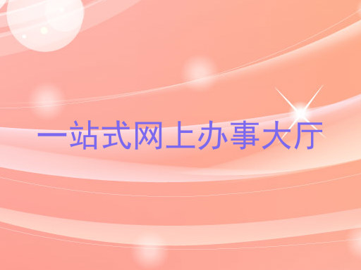 一站式网上办事大厅