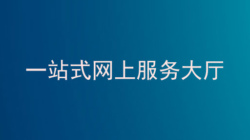 一站式网上服务大厅