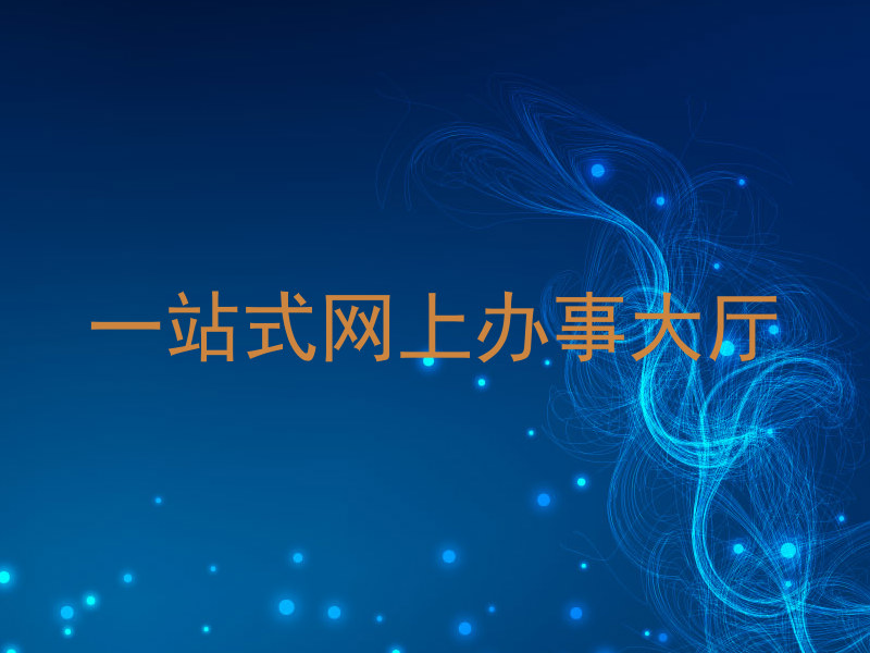 一站式网上办事大厅