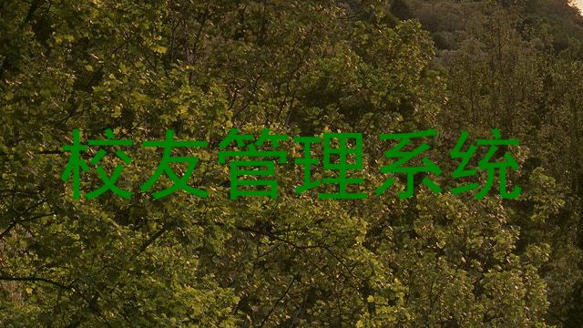 校友管理系统