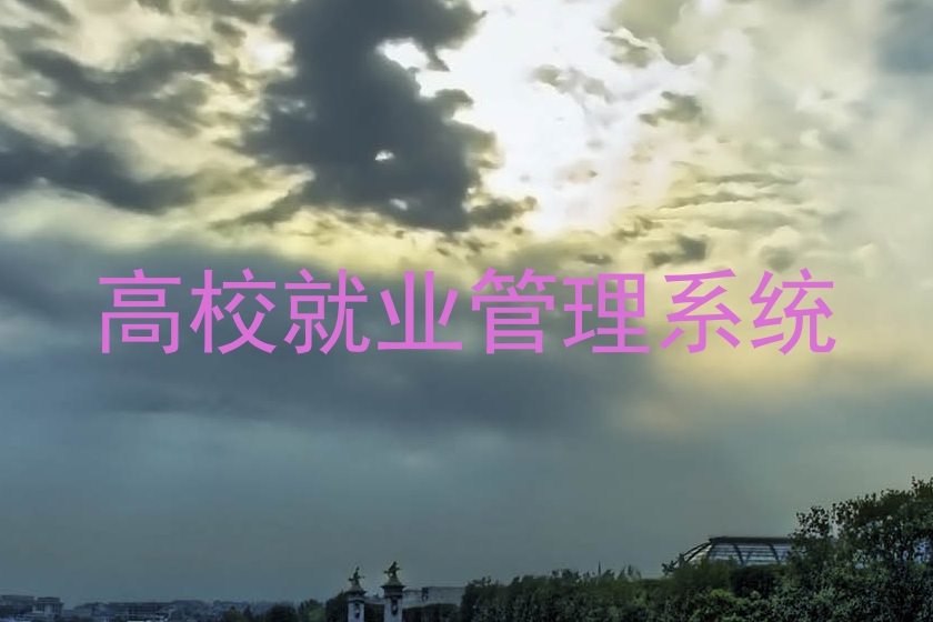 高校就业管理系统