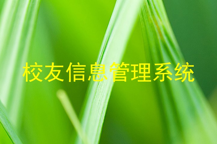 校友信息管理系统