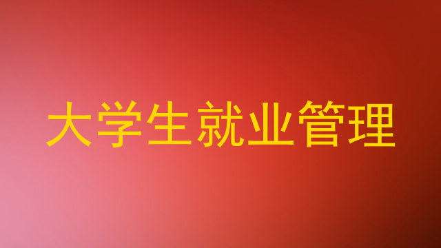 大学生就业管理