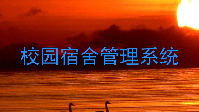 校园宿舍管理系统