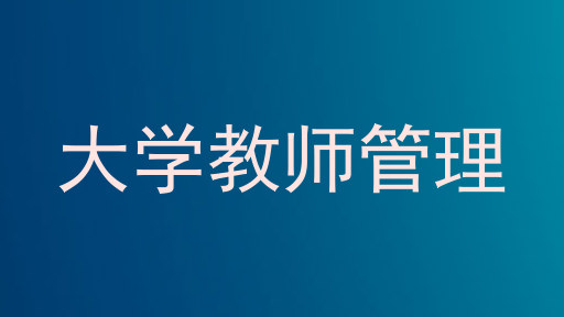 大学教师管理