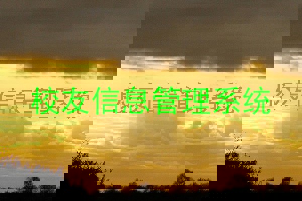校友信息管理系统