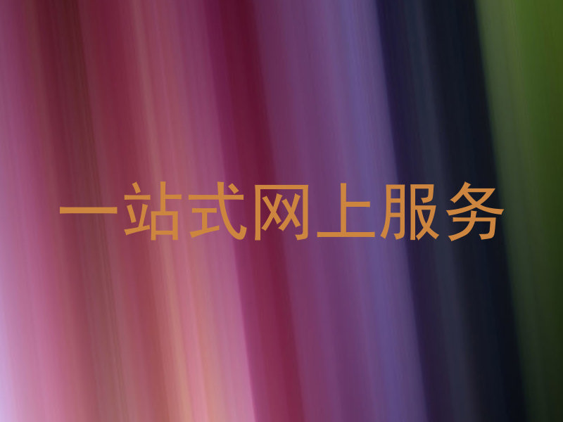 一站式网上服务