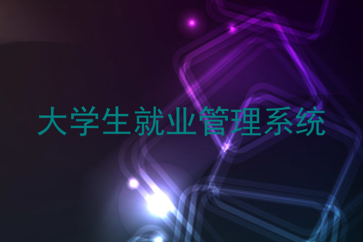 大学生就业管理系统