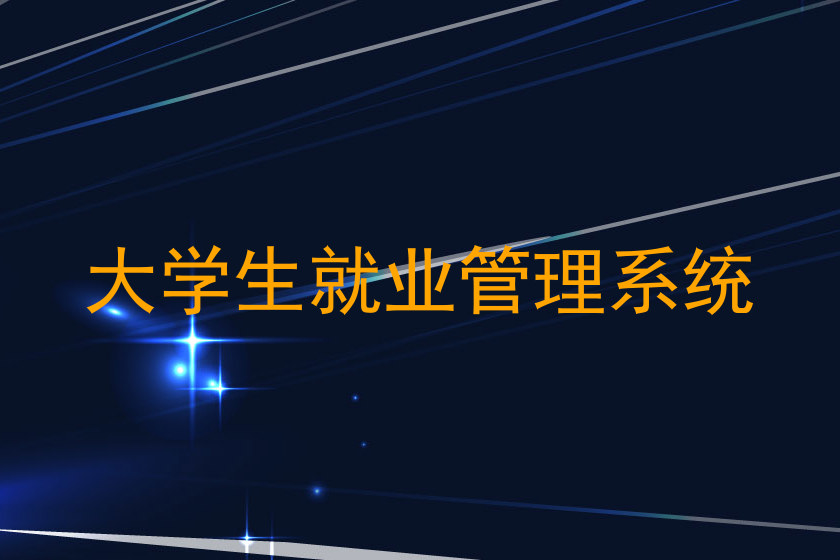 大学生就业管理系统