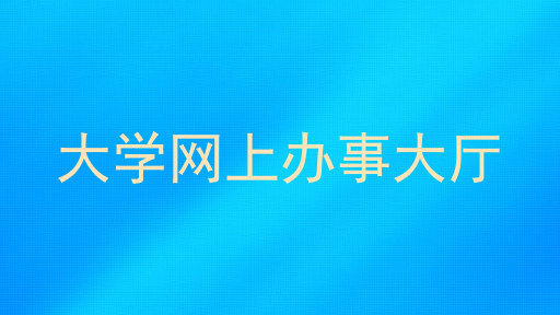 大学网上办事大厅