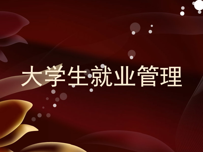 大学生就业管理