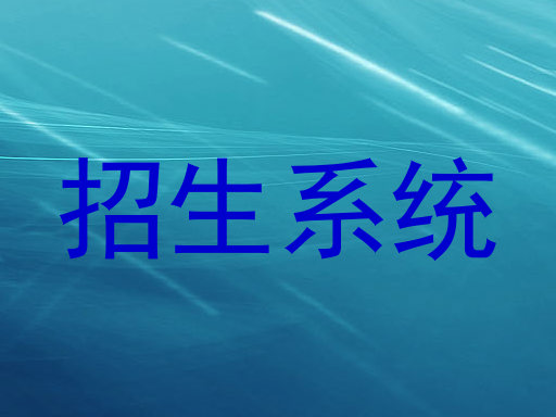 招生系统
