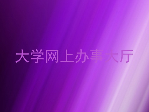 大学网上办事大厅