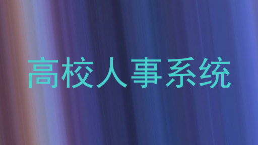 高校人事系统