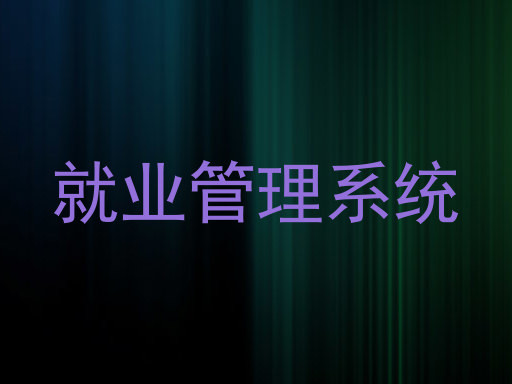 就业管理系统