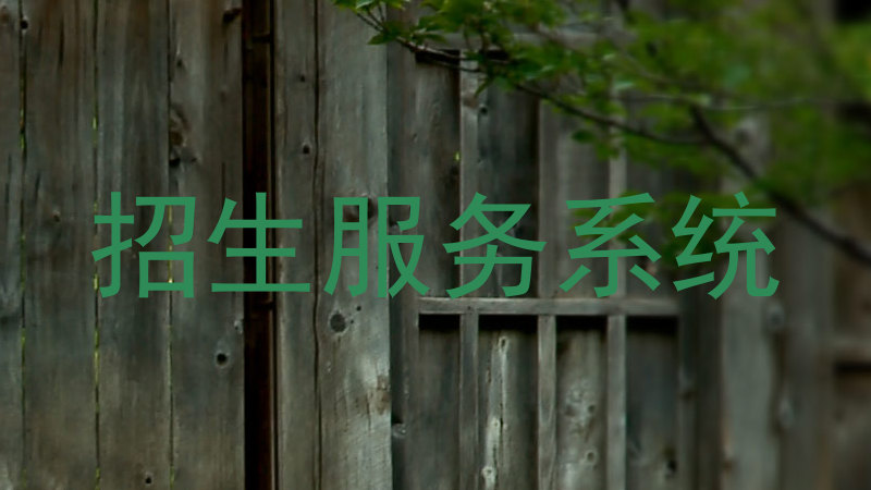 招生服务系统