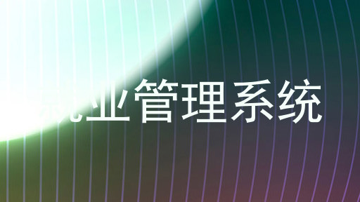 就业管理系统