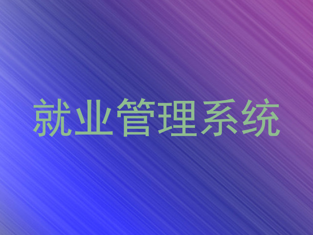 就业管理系统