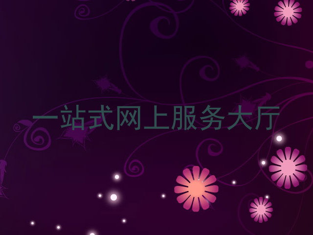 一站式网上服务大厅