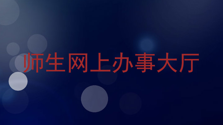 师生网上办事大厅