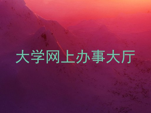 大学网上办事大厅